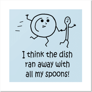 Dish Away Spoon Pocket Posters and Art